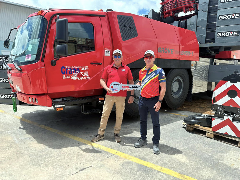 First Grove custom-built GMK6450-1 in the Caribbean gets ready to work in Barbados